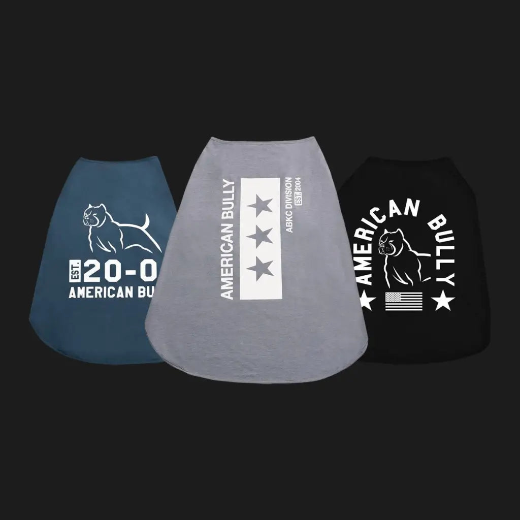 American Bully | Bulk Tee Package (3) - Americanbully - Dog Apparel