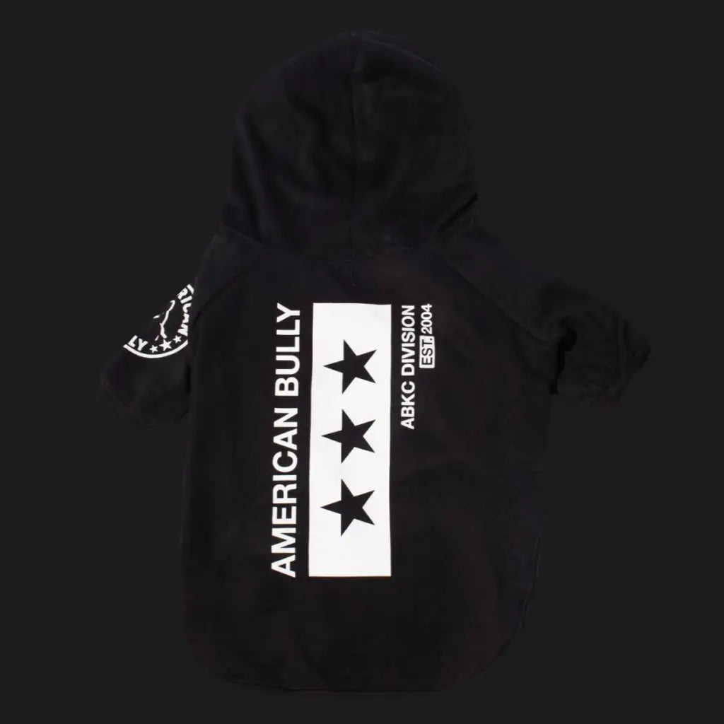 American Bully | Super Stars Hoodie | Black - Americanbully - Dog Apparel