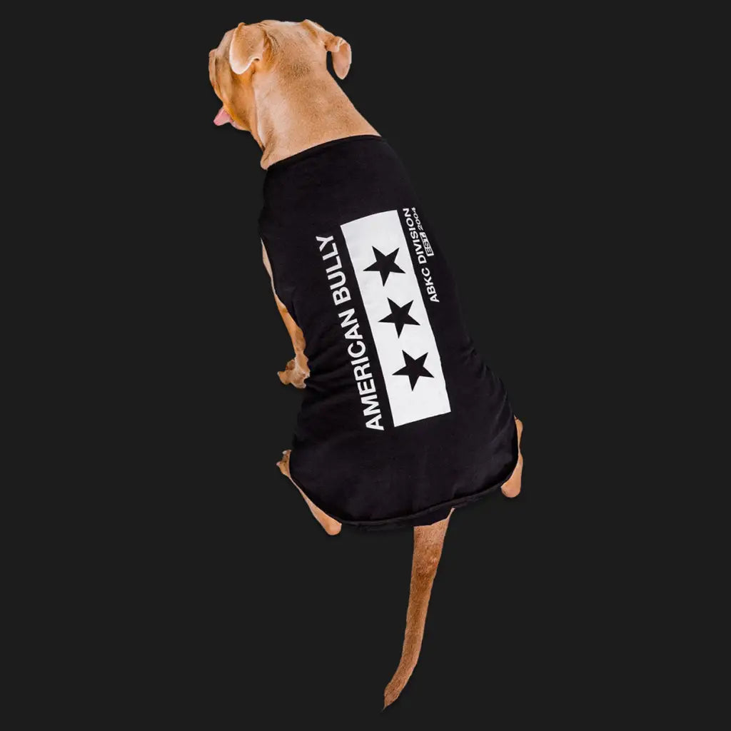 American Bully Pitbull Dog 3 Stars Tee Shirt Top Clothing