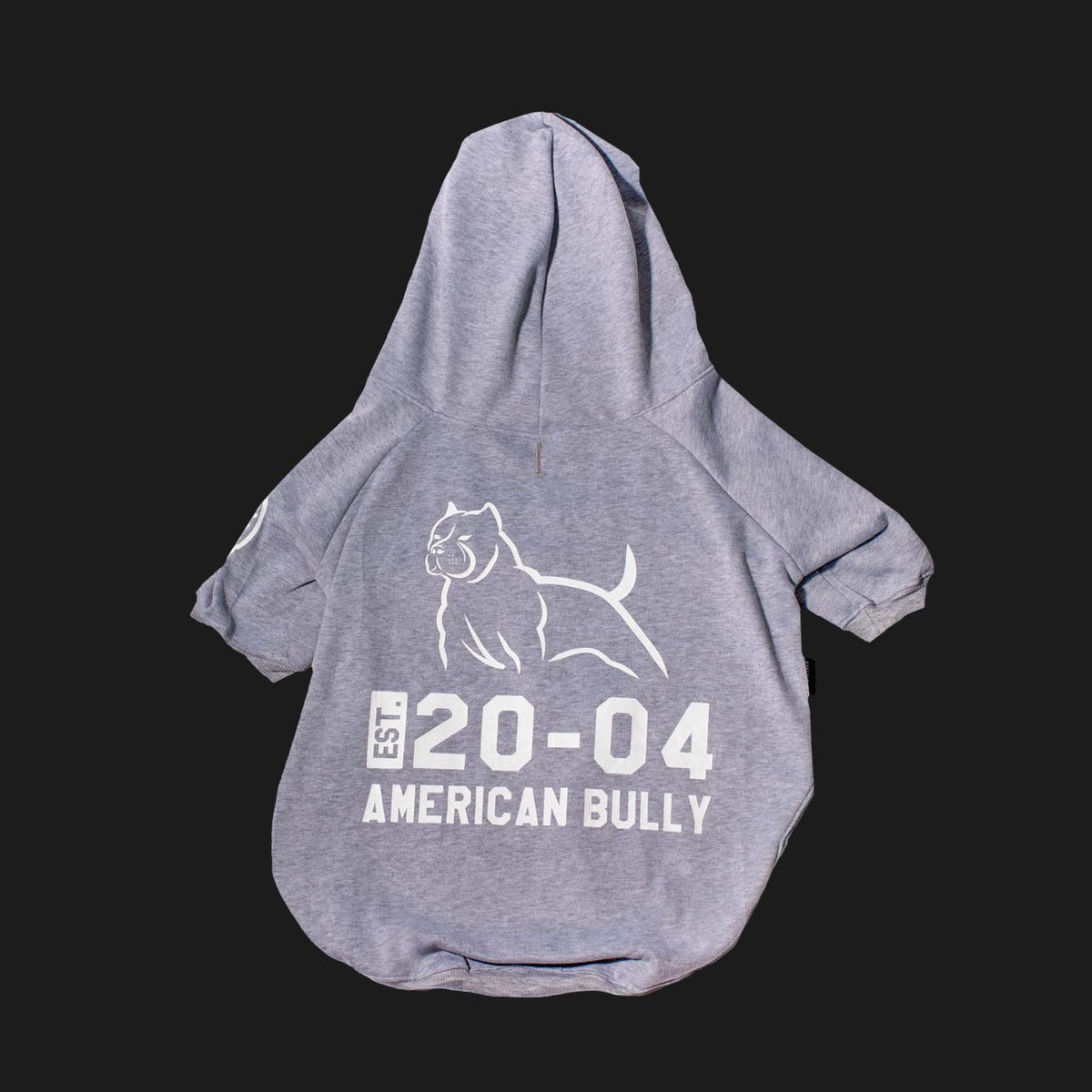 American Bully Dog Apparel Gray Hoodie Sweatshirt Established in 2004