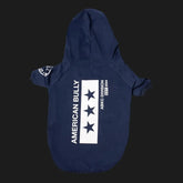 American Bully Pitbull Dog 3 Stars Hoodie Sweatshirt & Tee Shirt Top Clothing, Navy Blue, Grey, & Black